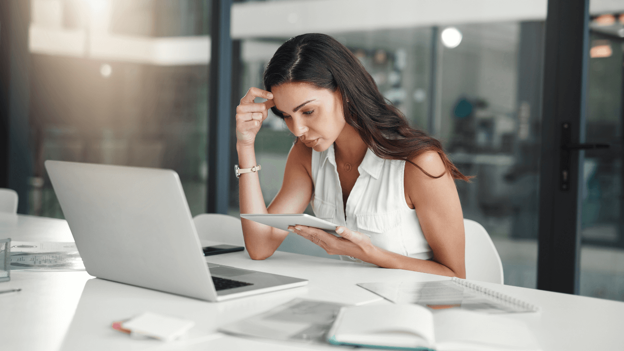 Woman working on her laptop | Scott Legal, P.C. Woman working on her laptop