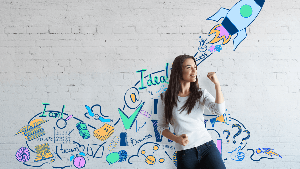 Entrepreneur celebrating her ideas | Scott Legal, P.C. Entrepreneur celebrating her ideas