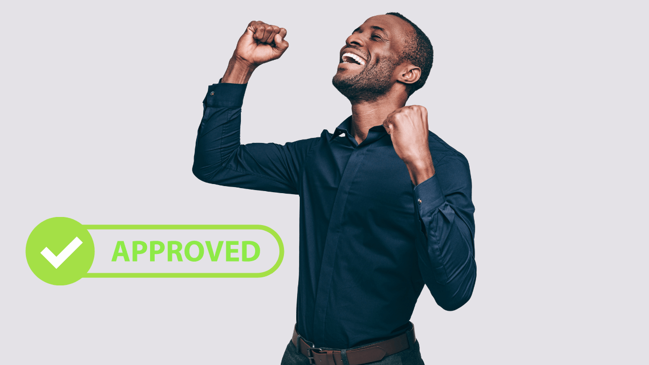 Man celebrates approval | Scott Legal, P.C. Man celebrates approval