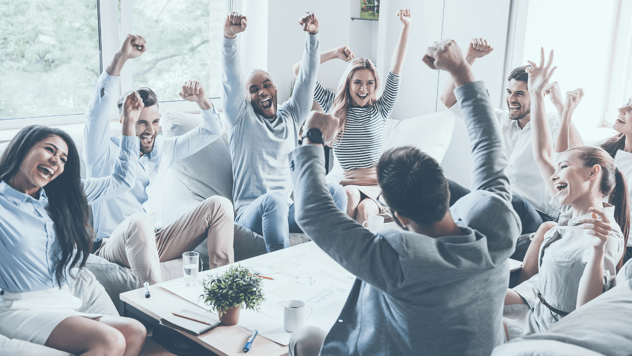 Team celebrating a win | Scott Legal, P.C. Team celebrating a win