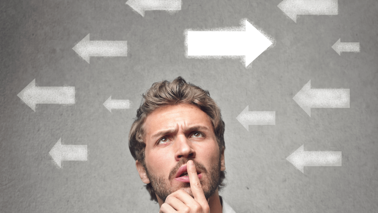 Man considering his options | Scott Legal, P.C. Man considering his options