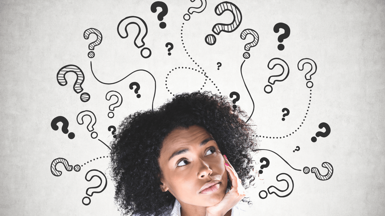 Woman with many questions | Scott Legal, P.C. Woman with many questions