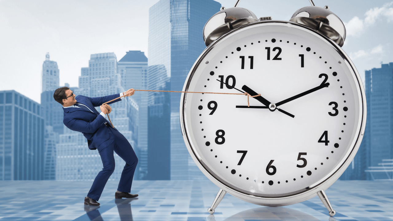 Man Pulling a Clock | Scott Legal, P.C. Man Pulling a Clock