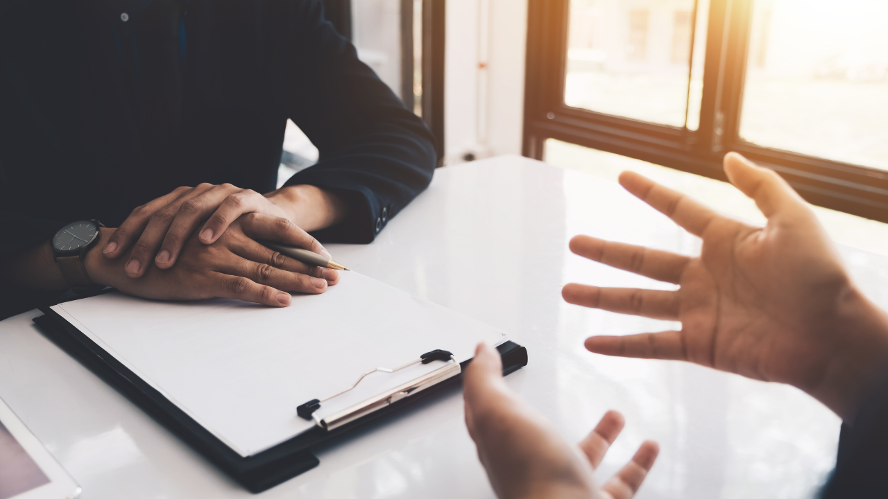 interview being conducted | Scott Legal, P.C. interview being conducted