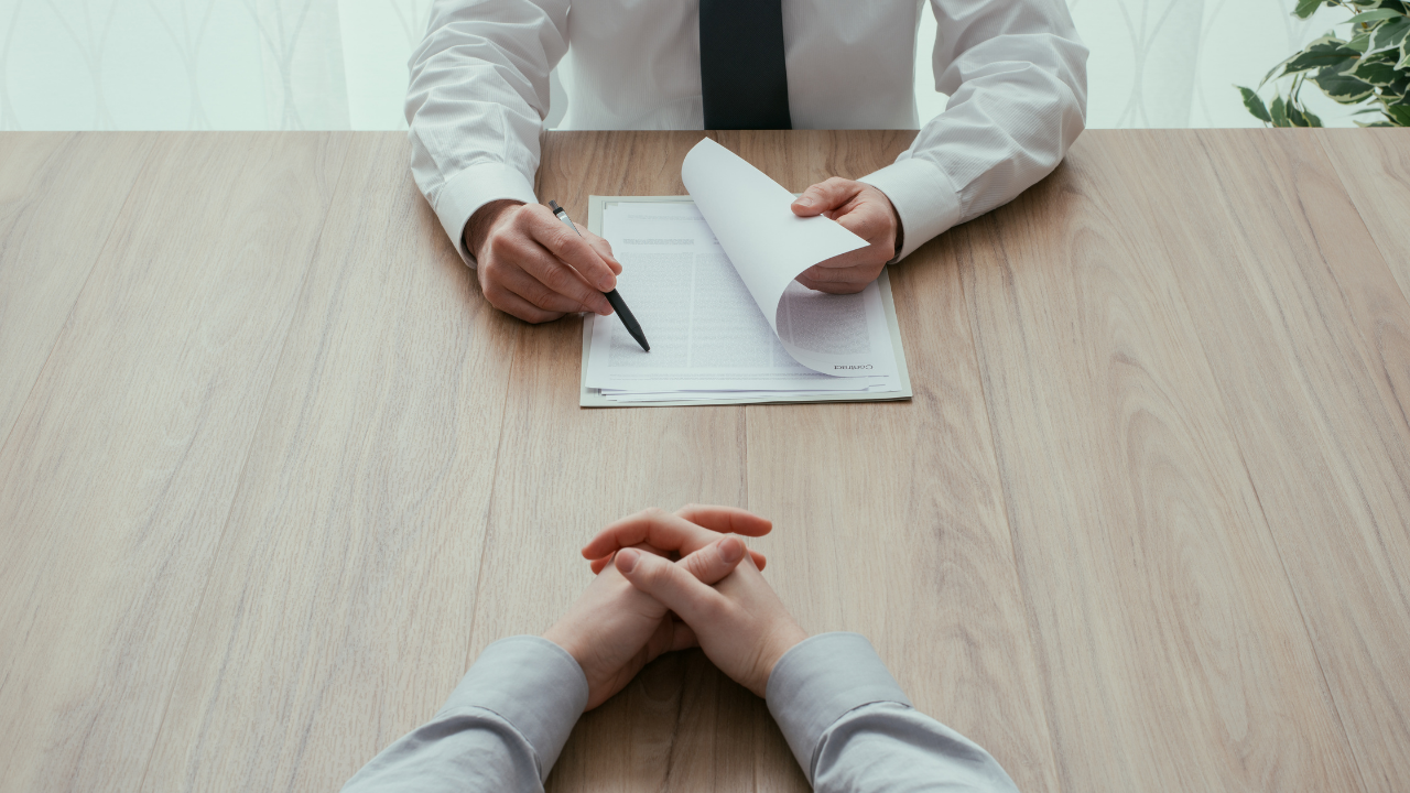 An interview being conducted | Scott Legal, P.C. An interview being conducted