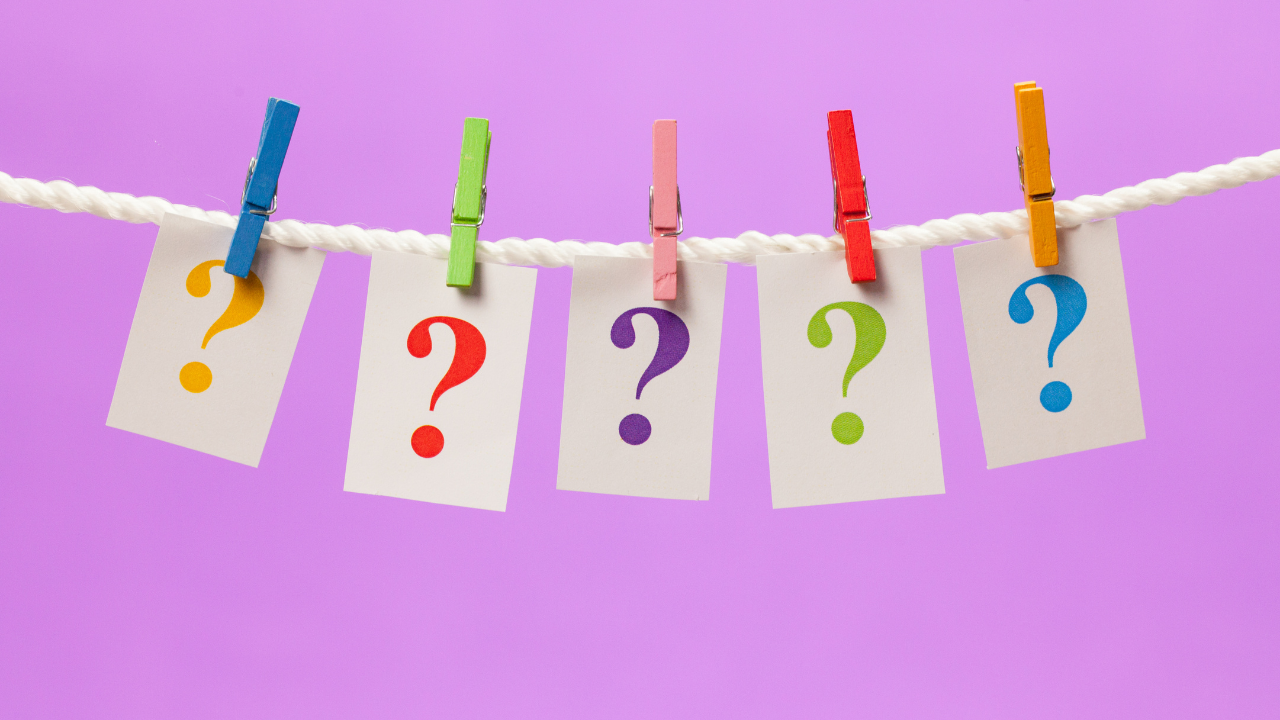 A bunch of questions pinned to a clothing line | Scott Legal, P.C. A bunch of questions pinned to a clothing line