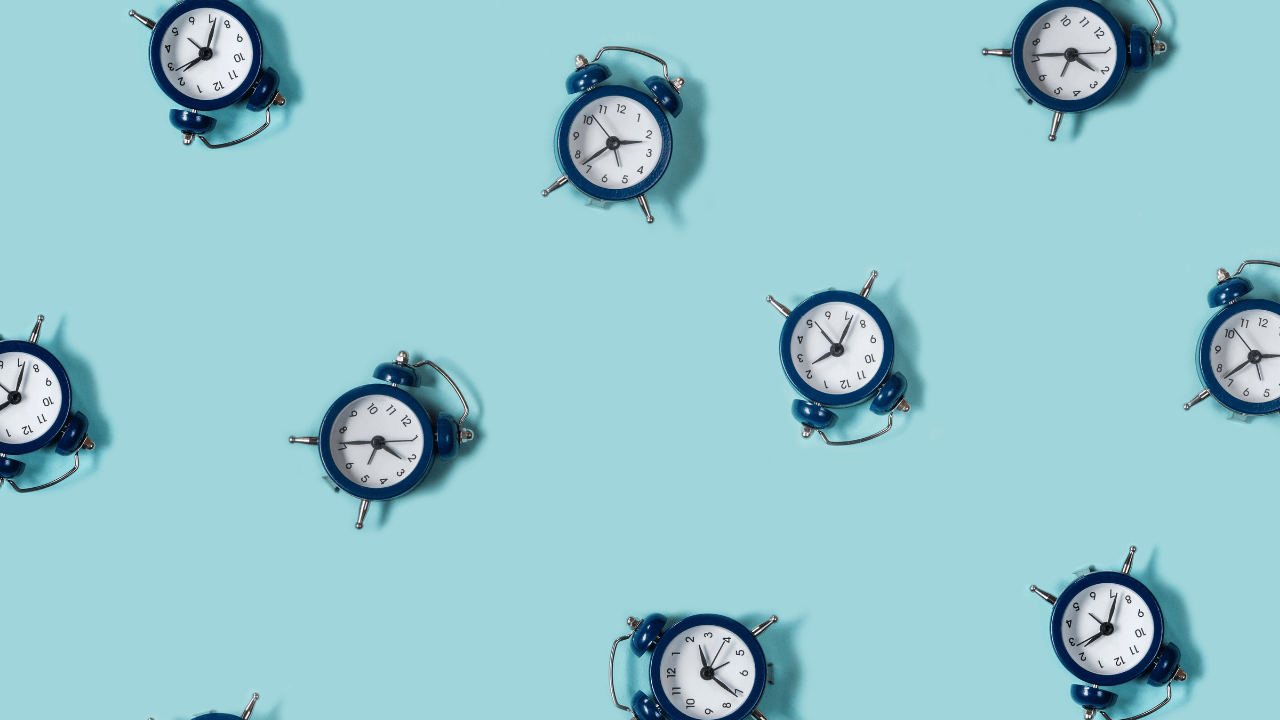 A collection of clocks | Scott Legal, P.C. A collection of blue clocks