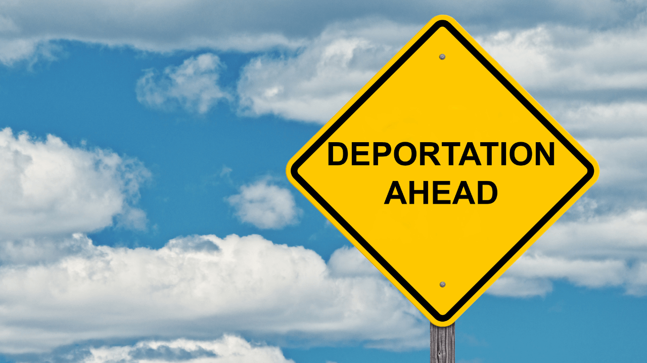 A sign that says deportation ahead | Scott Legal, P.C. A sign that says deportation ahead