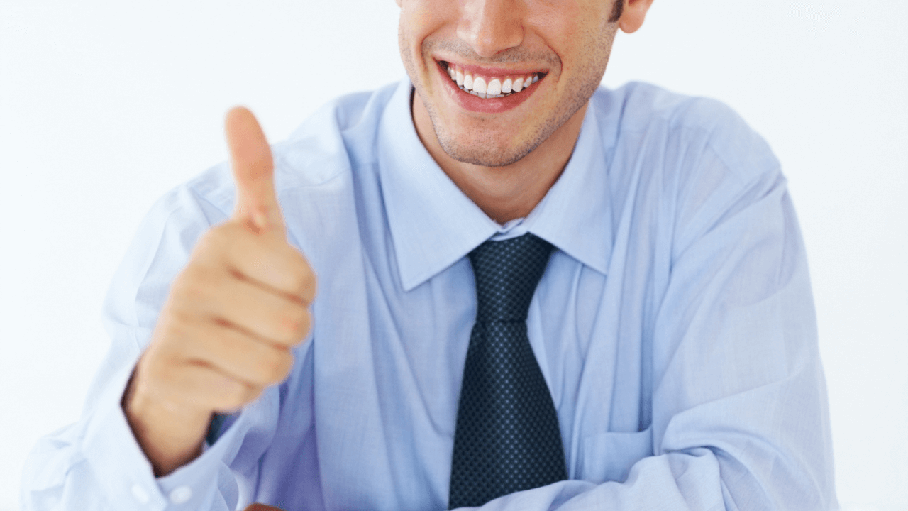 A man showing a thumbs up in response to an approval | Scott Legal, P.C. A man showing a thumbs up in response to an approval
