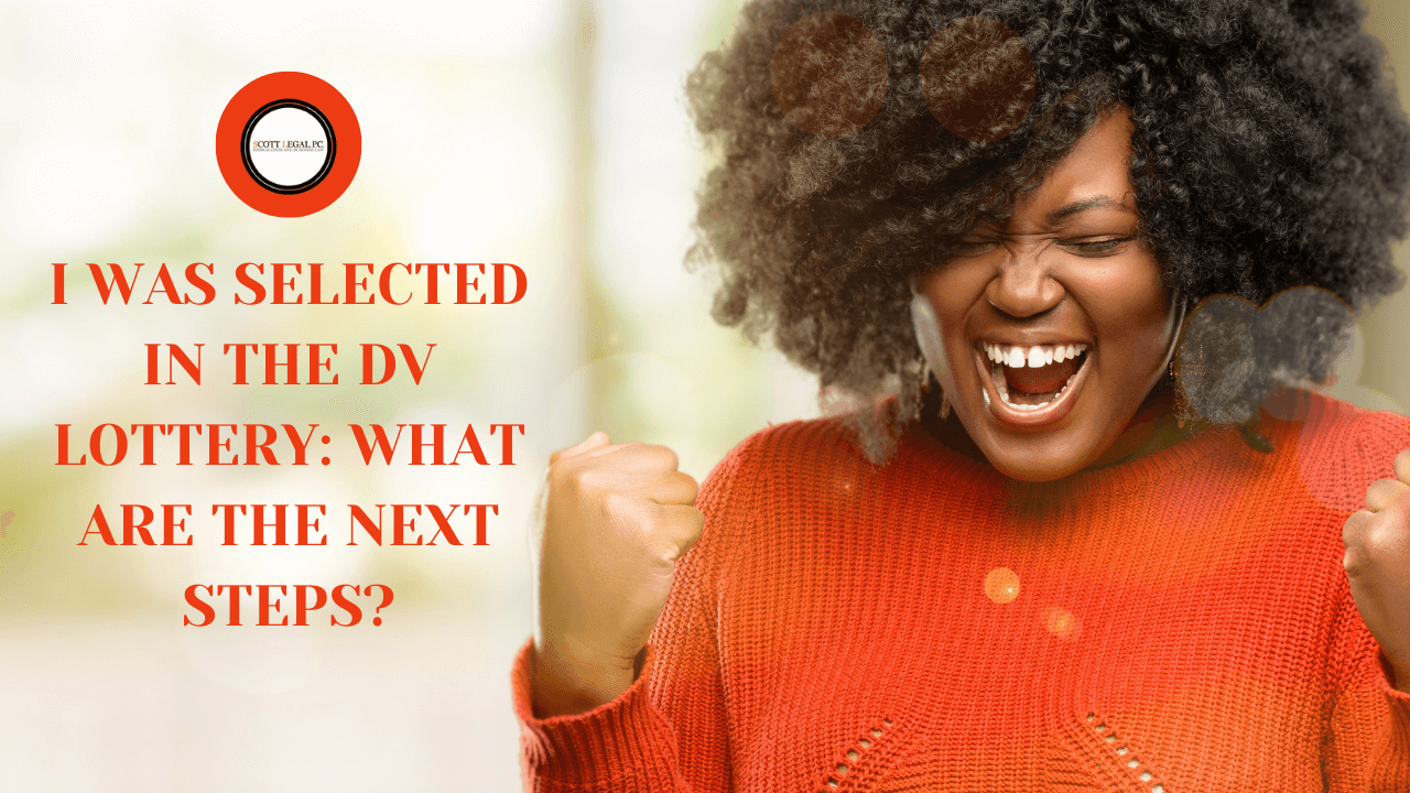 A woman celebrating being selected for the DV Lottery | Scott Legal, P.C. A woman celebrating being selected for the DV Lottery