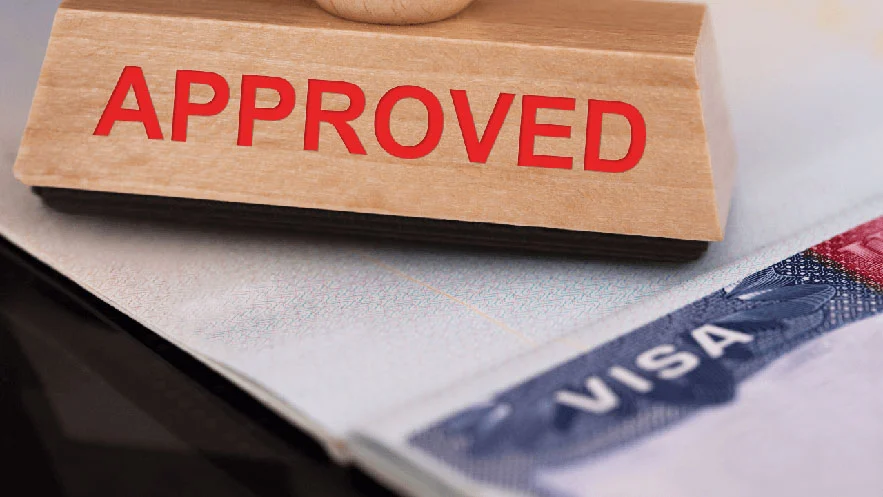 E-2 Approval | Scott Legal, P.C. An approval stamped on a visa