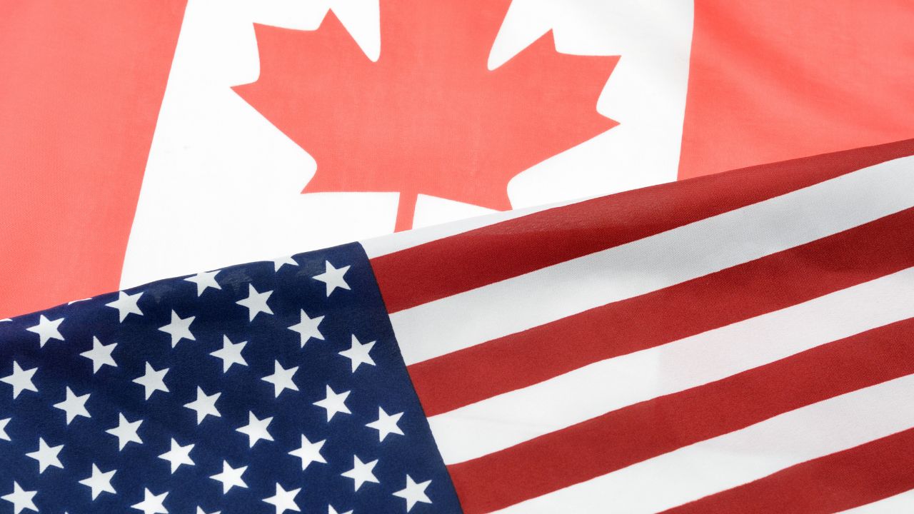 Canada and US flags | Scott Legal, P.C. Canada and US flags