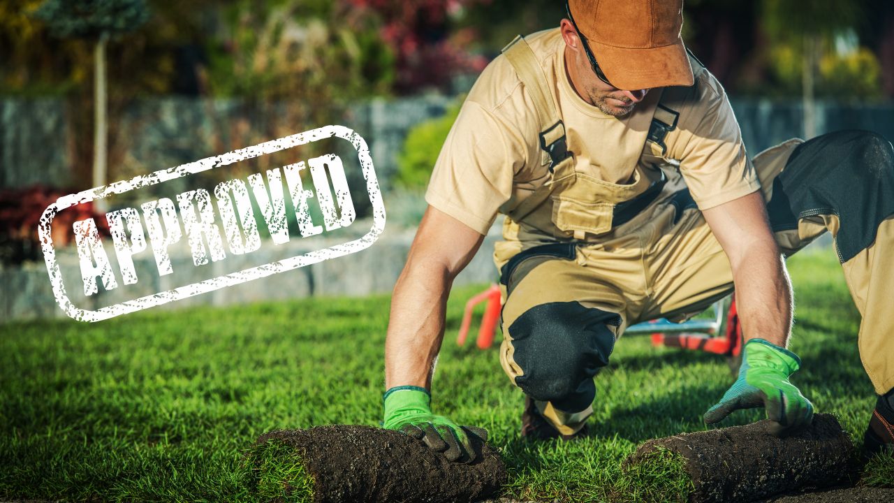 A man finishing up a landscaping project | Scott Legal, P.C. A man finishing up a landscaping project