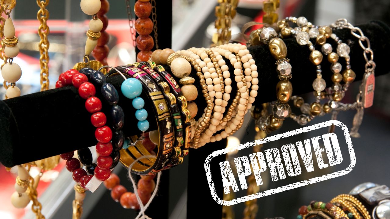 a jewelry store with bracelets hanging up | Scott Legal, P.C. a jewelry store with bracelets hanging up
