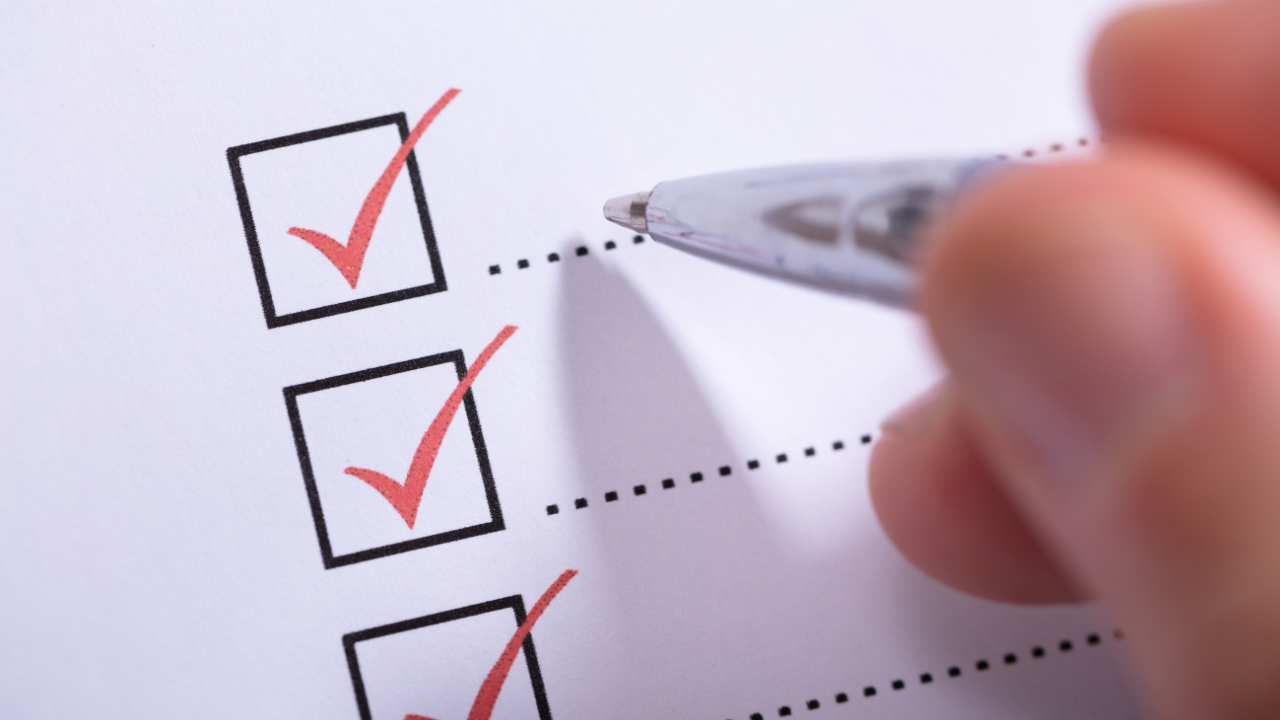 A checklist on paper | Scott Legal, P.C. A checklist on paper