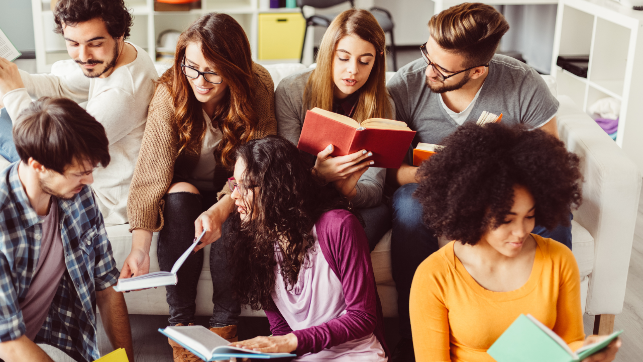 A group of students reading | Scott Legal, P.C. A group of students reading
