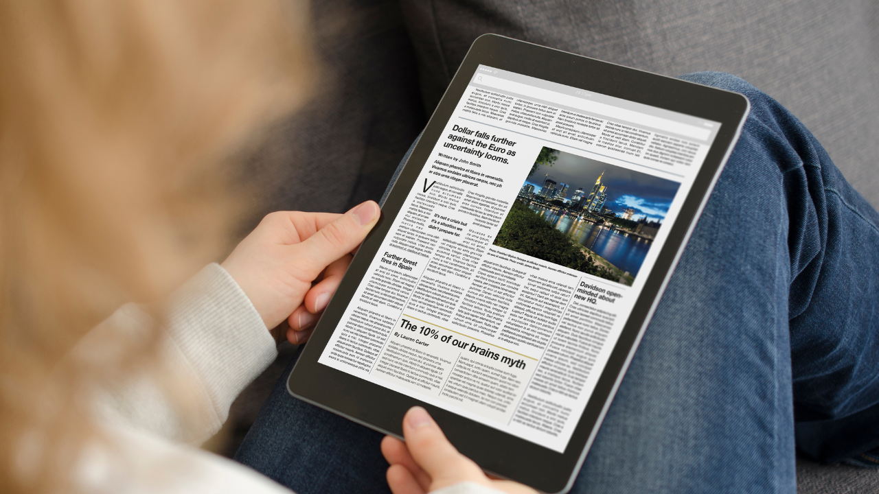 A publication being read on a tablet | Scott Legal, P.C. A publication being read on a tablet