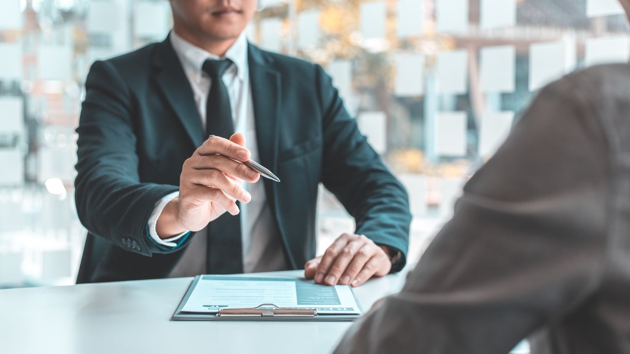 A job interview being conducted | Scott Legal, P.C. A job interview being conducted