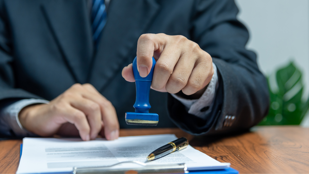 An approved stamp | Scott Legal, P.C. An approved stamp