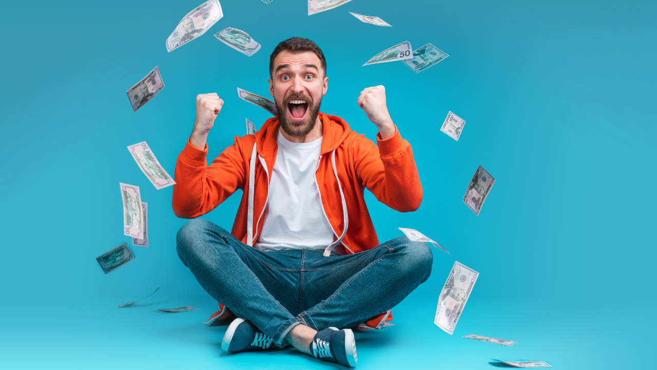 Aman celebrating winning the lottery | Scott Legal, P.C. Aman celebrating winning the lottery