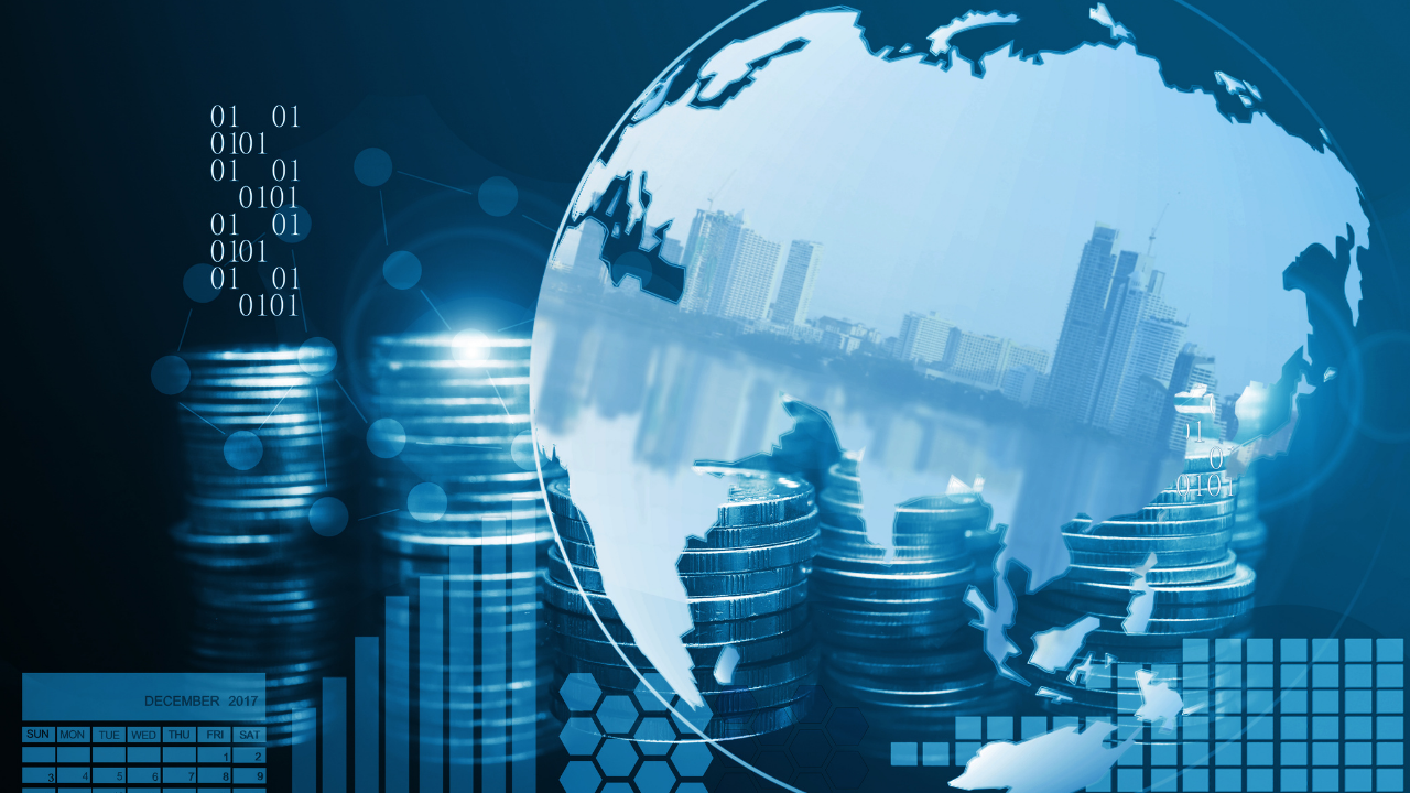 A globe with a city and money in the background | Scott Legal, P.C. A globe with a city and money in the background