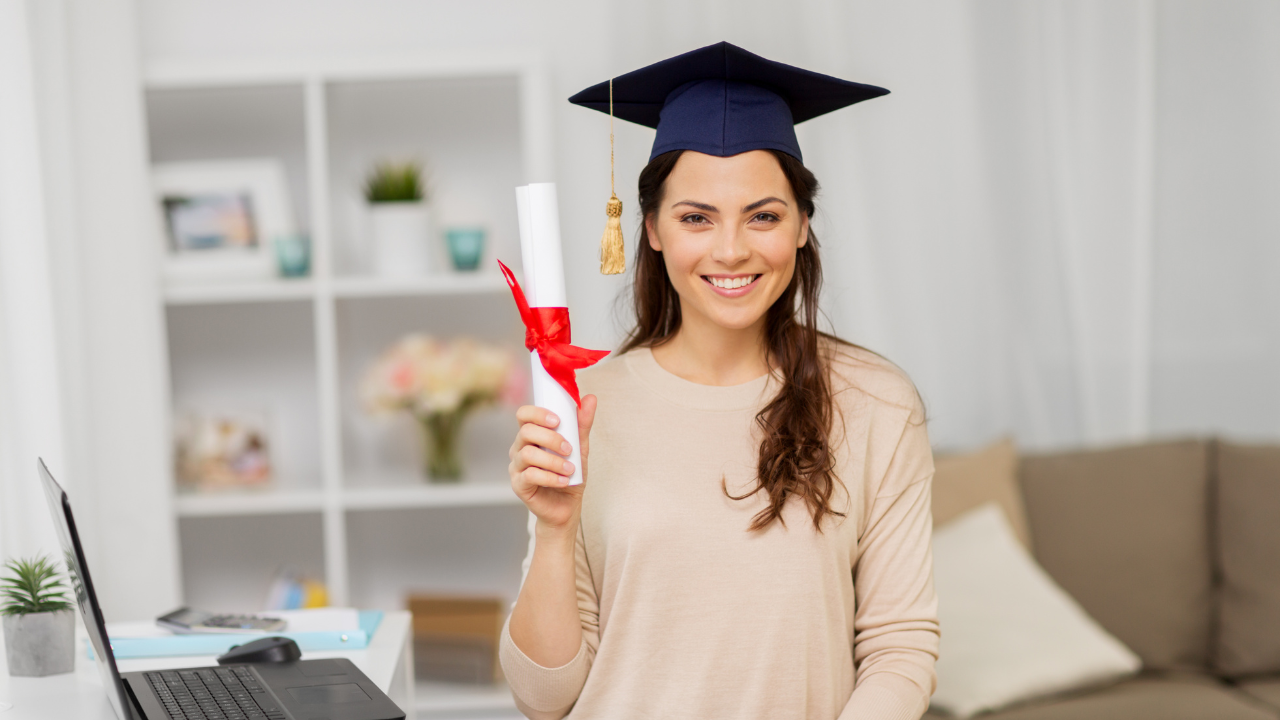 A woman holding an MBA | Scott Legal, P.C. A woman holding an MBA