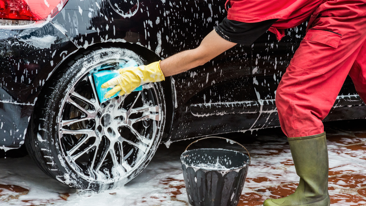 A car being washed at a car wash | Scott Legal, P.C. A car being washed at a car wash