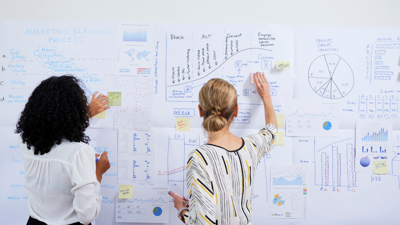 A marketing team working on a marketing plan | Scott Legal, P.C. A marketing team working on a marketing plan