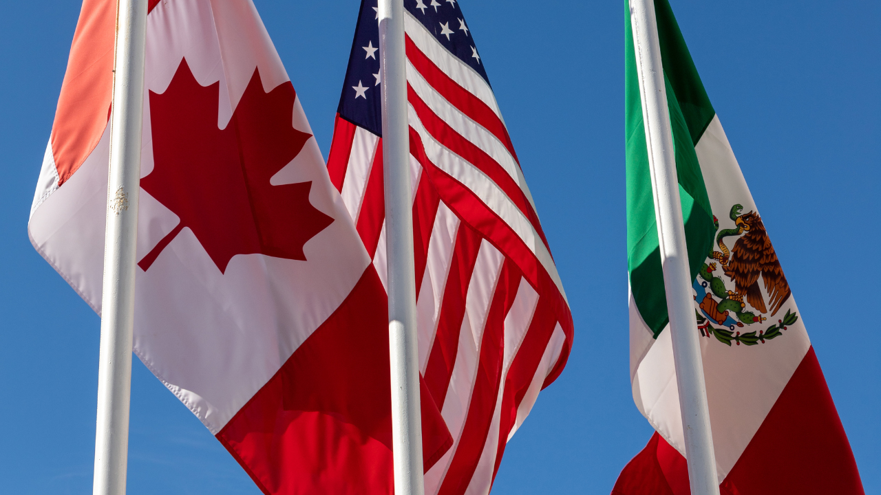 Canada, US and Mexican flag | Scott Legal, P.C. Canada, US and Mexican flag